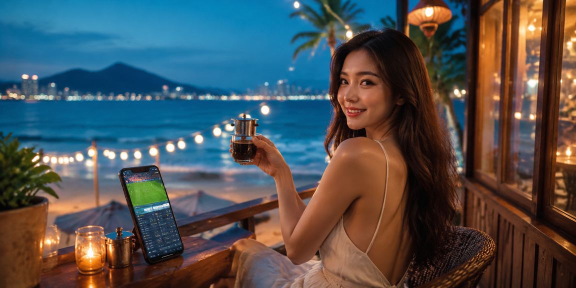 Người dùng Đà Nẵng xem tỷ lệ kèo bóng đá và đặt cược trực tuyến bên tách cà phê buổi tối