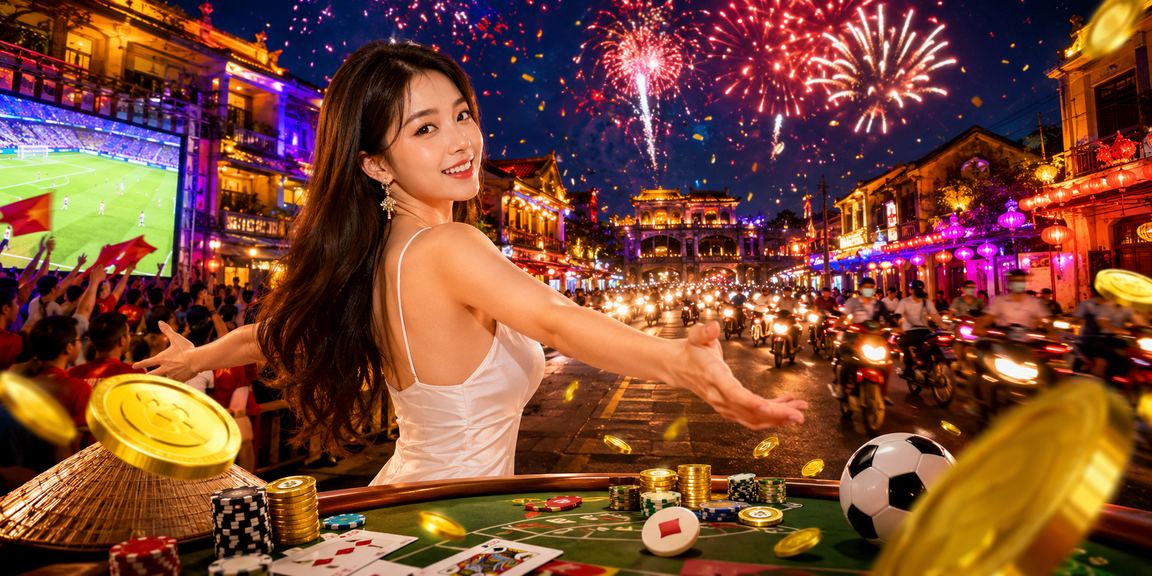 Người chơi thưởng thức game bài neon tại Huế trên điện thoại