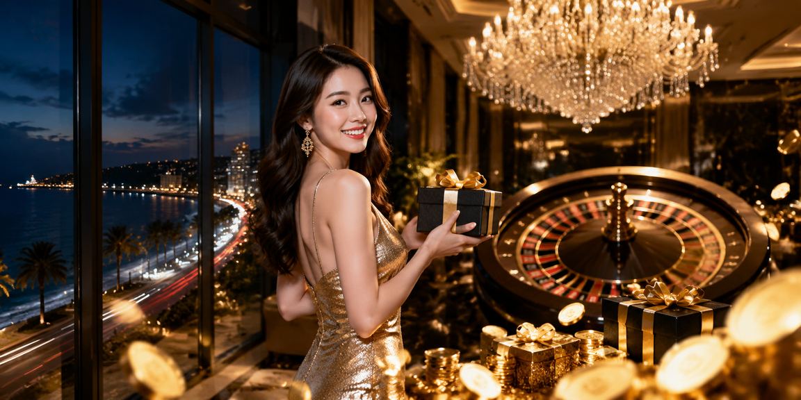 Bàn roulette casino bên bãi biển Mũi Né buổi tối